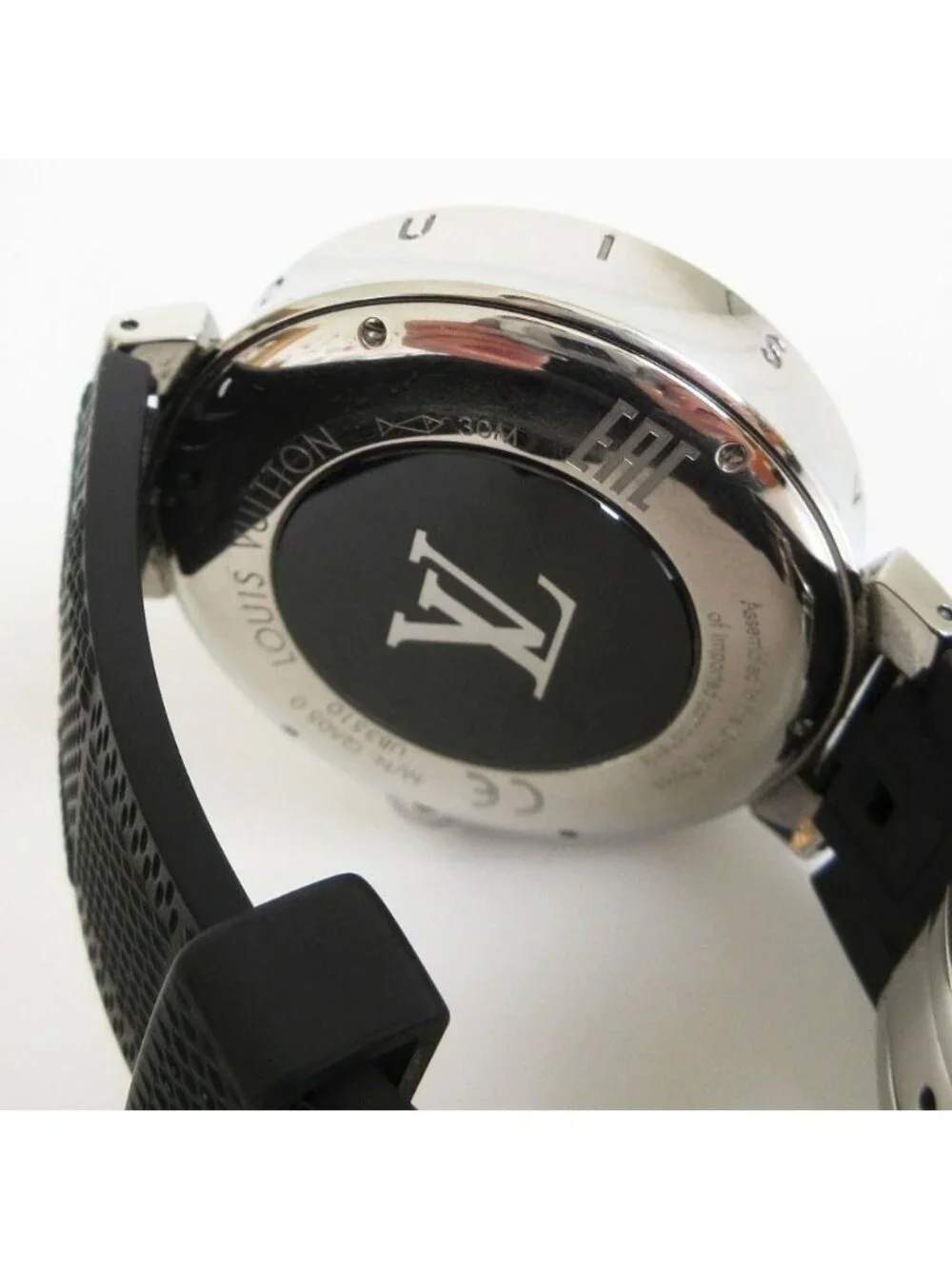 Louis Vuitton Watch Tambour Horizon Smart Quartz Damier Graphite Black